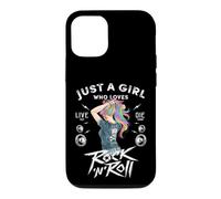 Girls Rock and Roll Music Graphic Novelty Tee & Cool Designs Coque pour iPhone 12/12 Pro