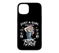 Girls Rock and Roll Music Graphic Novelty Tee & Cool Designs Coque pour iPhone 13