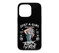 Girls Rock and Roll Music Graphic Novelty Tee & Cool Designs Coque pour iPhone 13 Pro