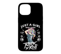 Girls Rock and Roll Music Graphic Novelty Tee & Cool Designs Coque pour iPhone 15