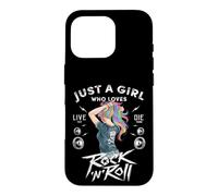 Girls Rock and Roll Music Graphic Novelty Tee & Cool Designs Coque pour iPhone 16 Pro