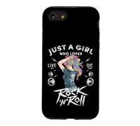 Girls Rock and Roll Music Graphic Novelty Tee & Cool Designs Coque pour iPhone SE (2020) / 7/8