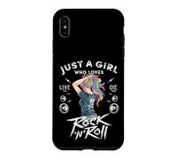 Girls Rock and Roll Music Graphic Novelty Tee & Cool Designs Coque pour iPhone XS Max
