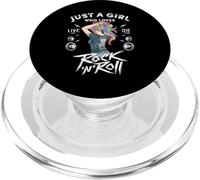 Girls Rock and Roll Music Graphic Novelty Tee & Cool Designs PopSockets PopGrip pour MagSafe