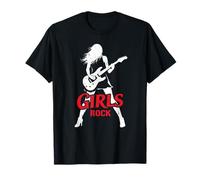 Girls Rock, Epic Rock'n Roll Girl, Cool Punk Rock Gothique T-Shirt