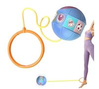 Girls Single Skip Ball - Rud Single Slap to Spool Cordeball Spring Ball Spiel, Adjustable Ring Comfort and Safety | Fun Outdoor Athletic Toys Kids Teen Adult Backyard School