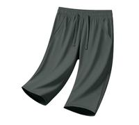 Girls Sports Shorts Quick Drying Athletic Capri Leggings Kids Loose Fit Running Shorts with Drawstring Children Elastic Waist Jogging Bottoms Cropped Workout Tights