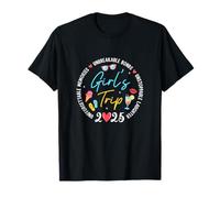 Girls Trip 2025 Memories Girls Friends Trip Vacation Retro T-Shirt