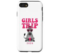 Girls Trip 2026 Lunettes en Forme de cœur zébré Coque pour iPhone SE (2020) / 7/8