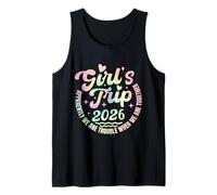 Girls Trip 2026 Trouble When We are Together Tie Dye Débardeur