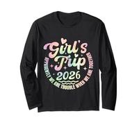 Girls Trip 2026 Trouble When We are Together Tie Dye Manche Longue