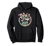 Girls Trip 2026 Trouble When We are Together Tie Dye Sweat à Capuche