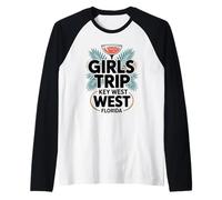 Girls Trip Key West Femmes Filles Besties Florida Vacay Manche Raglan