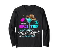 Girls Trip Las Vegas 2026 Birthday Squad Weekend pour Femme Manche Longue