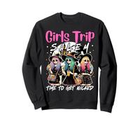 Girls Trip Salem 1692 Time to Get Wicked Halloween Group Sweatshirt