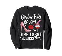 Girls Trip Salem Time to Get Wicked Halloween Group Matching Sweatshirt