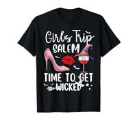 Girls Trip Salem Time to Get Wicked Halloween Group Matching T-Shirt