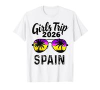 Girls Trip Spain 2026 Femmes W nd Vacances Anniversaire Squad T-Shirt