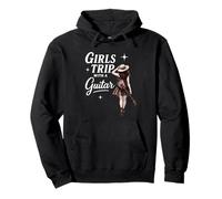 Girls Trip with a Guitar Funny Road Trip Musician Vacation Sweat à Capuche