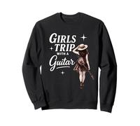 Girls Trip with a Guitar Funny Road Trip Musician Vacation Sweatshirt