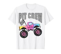 Girls Truck Monster Bow Pit Crew Squad Trucks are My Jam T-Shirt