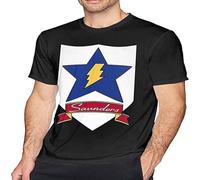 Girls und Panzer Saunders Mens T-Shirt Black Graphic Unisex Tee Shirt 3XL