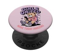 Girls United crée Aujourd'hui Un Magnifique Ours Mignon PopSockets PopGrip Adhésif