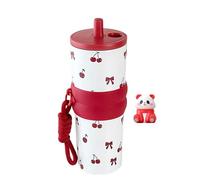 Girls Water Bottle - Cute Cartoon Vacuum, Insulated Drinking Flask with Leakproof Lid Multi Functional Thermal Bottle for Kids Women Teachers Office Travel Beach Car Party Use Portable Hydration