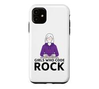 Girls Who Code Rock Programmeur Ordinateur Coding Life Coque pour iPhone 11