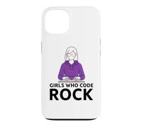 Girls Who Code Rock Programmeur Ordinateur Coding Life Coque pour iPhone 13