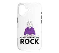 Girls Who Code Rock Programmeur Ordinateur Coding Life Coque pour iPhone 16