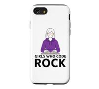 Girls Who Code Rock Programmeur Ordinateur Coding Life Coque pour iPhone SE (2020) / 7/8