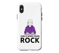 Girls Who Code Rock Programmeur Ordinateur Coding Life Coque pour iPhone X/XS