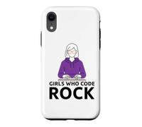 Girls Who Code Rock Programmeur Ordinateur Coding Life Coque pour iPhone XR