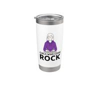 Girls Who Code Rock Programmeur ordinateur Coding Life Gobelet isotherme en acier inoxydable double paroi