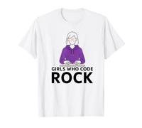 Girls Who Code Rock Programmeur Ordinateur Coding Life T-Shirt