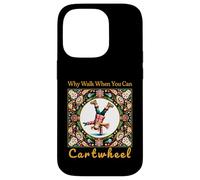 Girls Why Walk When You Can Cartwheel Christmas Cartwheeling Coque pour iPhone 14 Pro