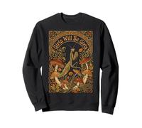 Girls Will Be Girls Praying Mantis Art Nouveau Poster Sweatshirt