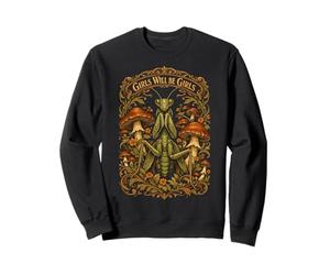 Girls Will Be Girls Praying Mantis Art Nouveau Poster Sweatshirt