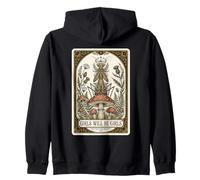 Girls Will Be Girls Praying Mantis Carte de Tarot Cottagecore Sweat à Capuche