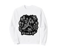 Girls Will Be Will Girls Praying Mantis Art Mignon Sweatshirt