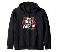 Girls Womens Bookish Valentines Day Mr Darcy is My Valentine Sweat à Capuche