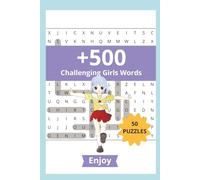Girls Word Search Book .. Gift for Vacations, Holidays and Relaxing: 50 Fun and Inspiring Puzzles with Solutions | Large Print 6×9, 100 Pages | Brain Games for Teens, Adults, and Seniors