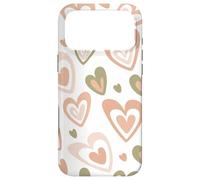 Girly Coquette Cute Pink Heart Sage Green Hearts Valentines Coque pour iPhone 17 Pro Max