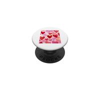 Girly | Cœur Aquarelle | Coquette || Nœud en Forme de cœur esthétique PopSockets PopGrip Adhésif