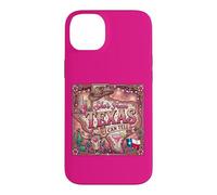 Girly She's from Texas I Can Tell Rose Léopard Floral Coque pour iPhone 14 Plus
