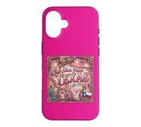 Girly She's from Texas I Can Tell Rose Léopard Floral Coque pour iPhone 16