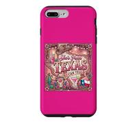 Girly She's from Texas I Can Tell Rose Léopard Floral Coque pour iPhone 7 Plus/8 Plus