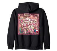Girly She's from Texas I Can Tell Rose Léopard Floral Sweat à Capuche