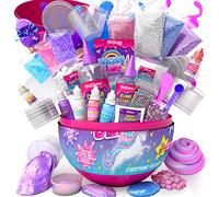 GirlZone Cadeaux pour Les Filles - Oeuf Surprise Slime Kit Licorne, Slime à Fabriquer avec ta Factory Egg Slime Sparkly pour Enfants Loisir Créatif de Slime Activités Manuelles